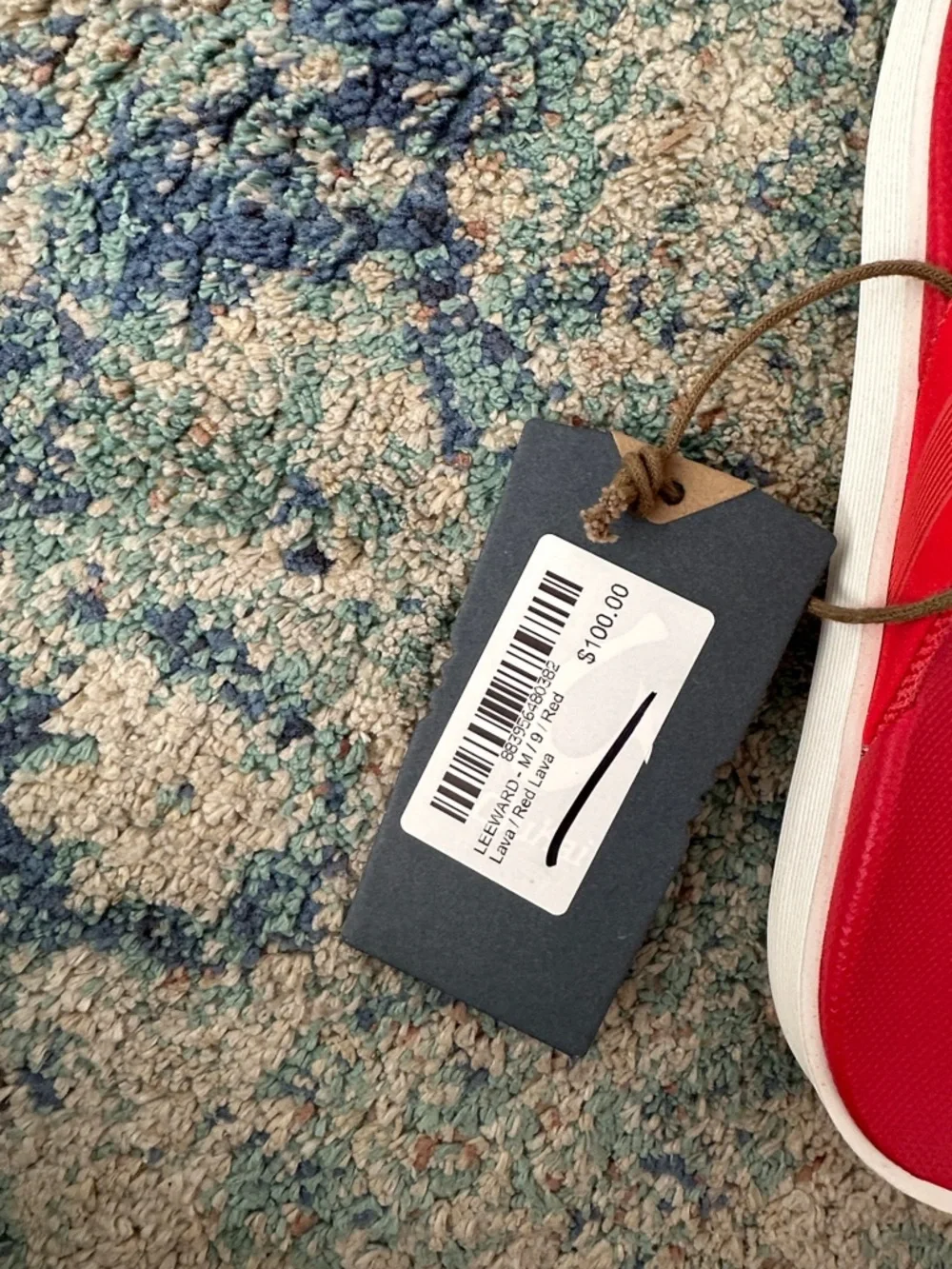 NWT OluKai Leeward Red Flip Flop Sandals